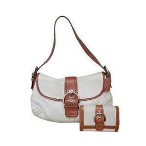 COACH SOHO BUCKLE FLAPSHOULDER BAG W/WALLET